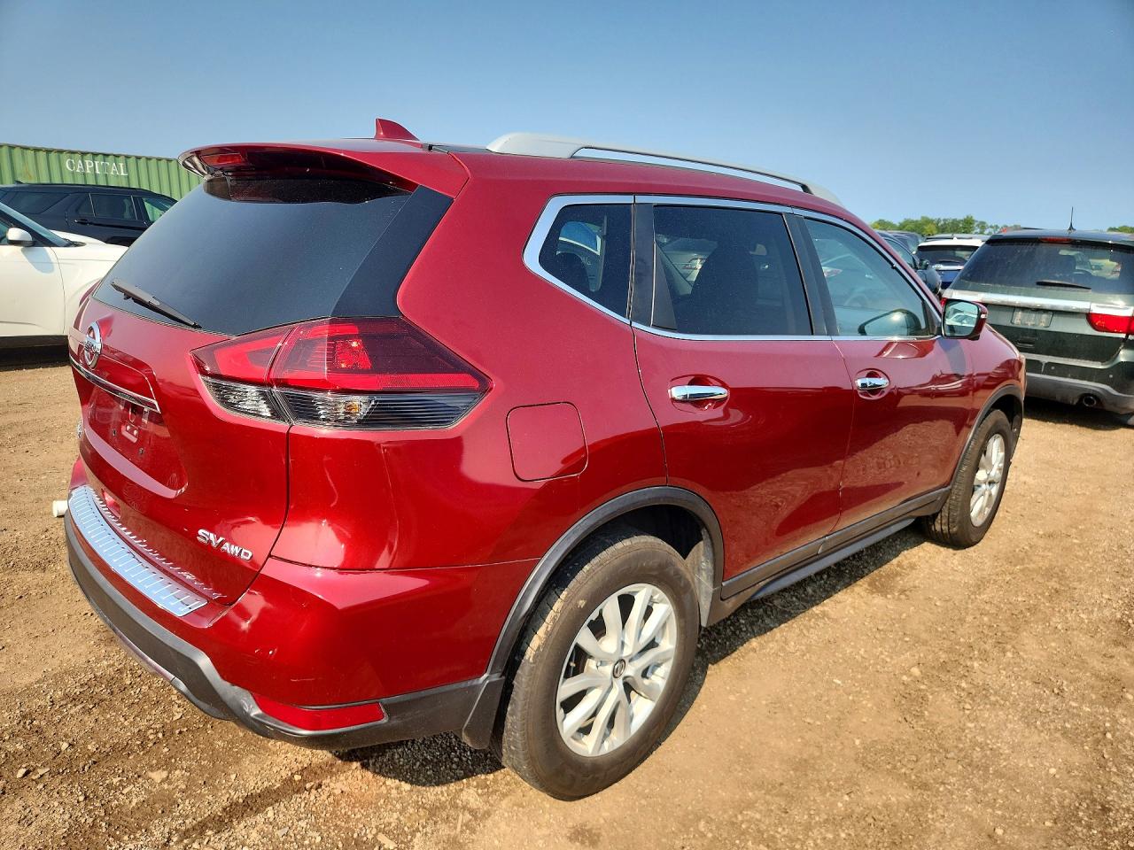 2018 Nissan Rogue Sv Red vin: 5N1AT2MVXJC803617