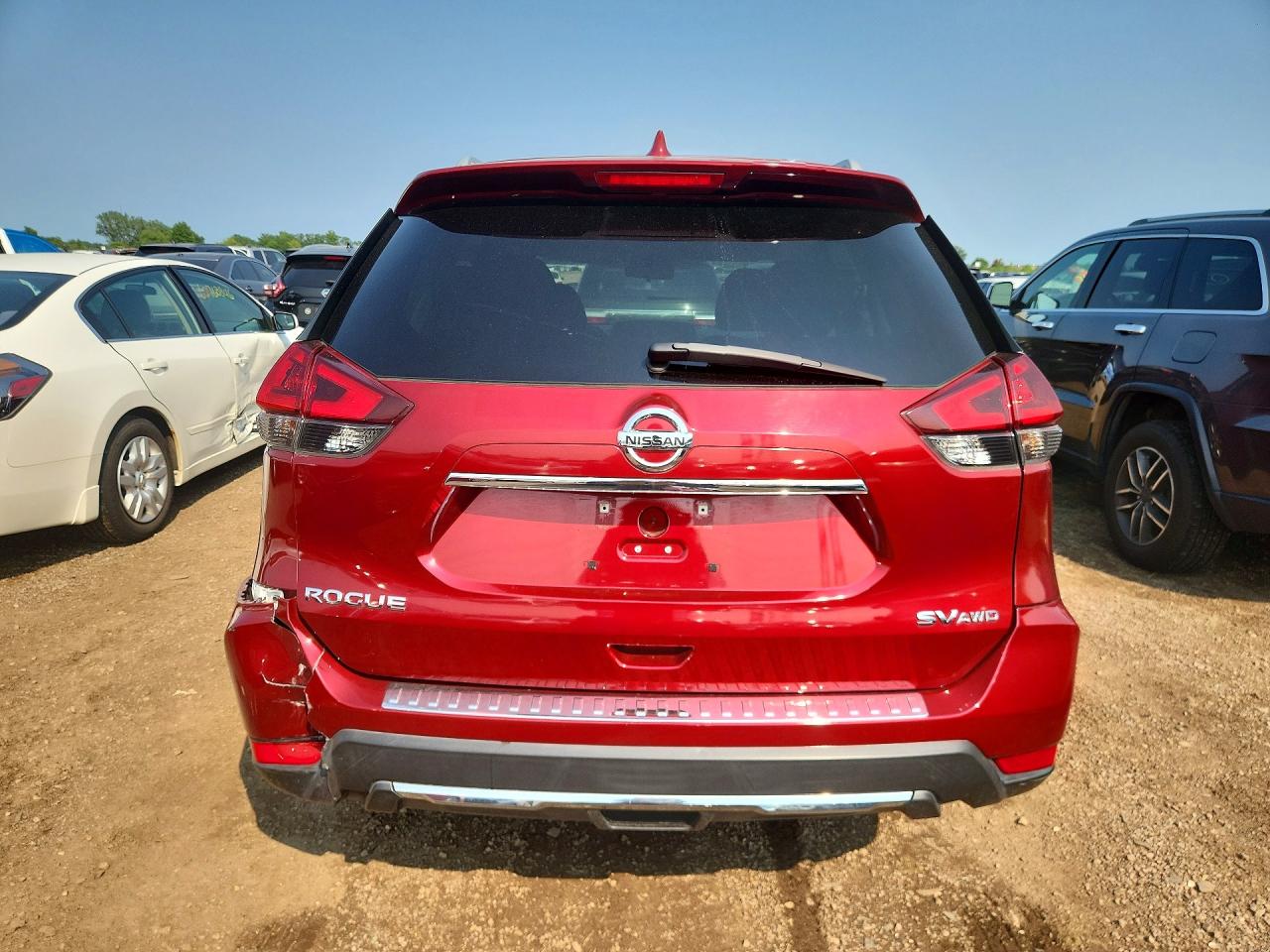 2018 Nissan Rogue Sv Red vin: 5N1AT2MVXJC803617
