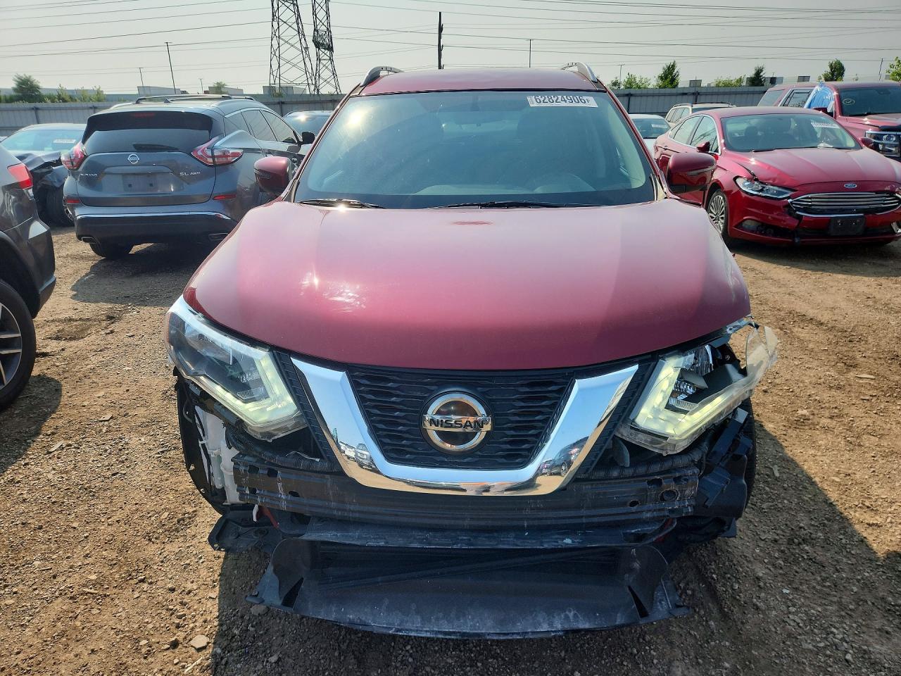 2018 Nissan Rogue Sv Red vin: 5N1AT2MVXJC803617