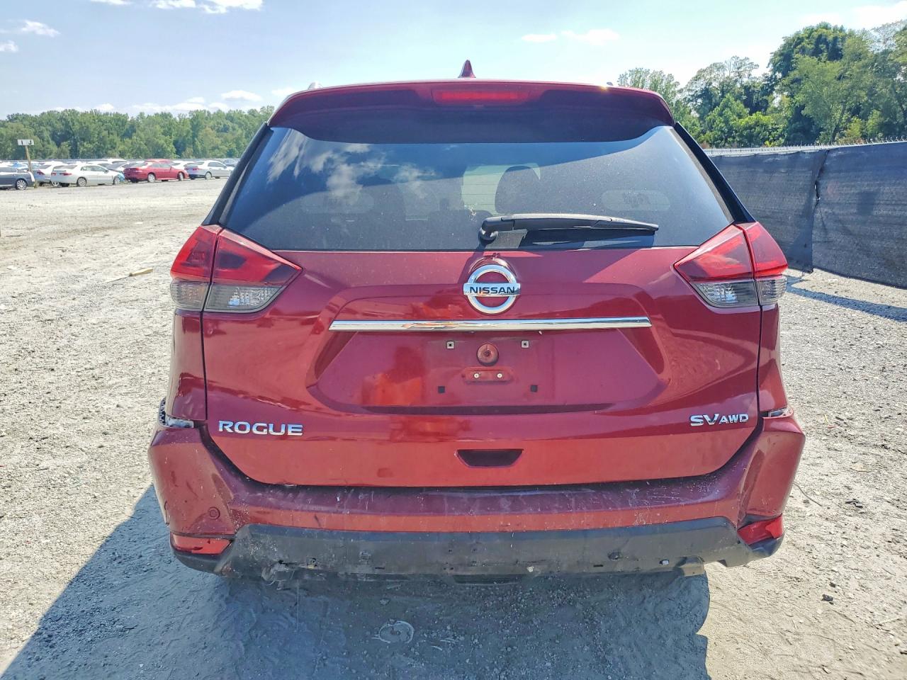 2020 Nissan Rogue Sv Red vin: 5N1AT2MVXLC764613