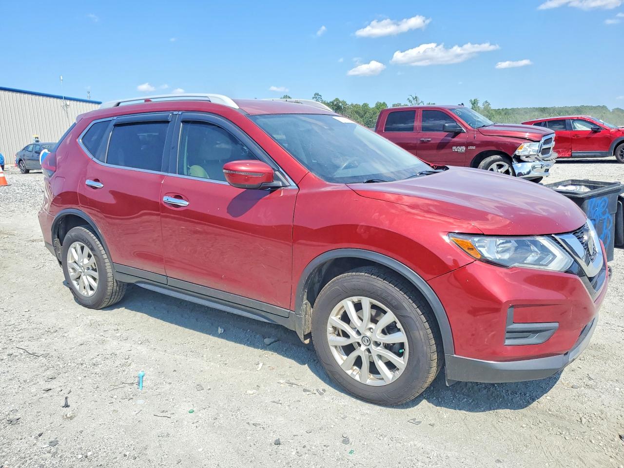 2020 Nissan Rogue Sv Red vin: 5N1AT2MVXLC764613