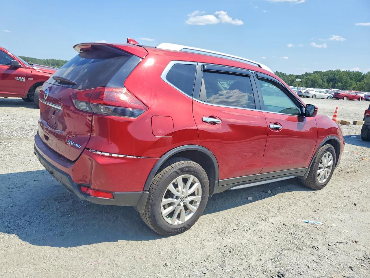 2020 Nissan Rogue Sv Red vin: 5N1AT2MVXLC764613