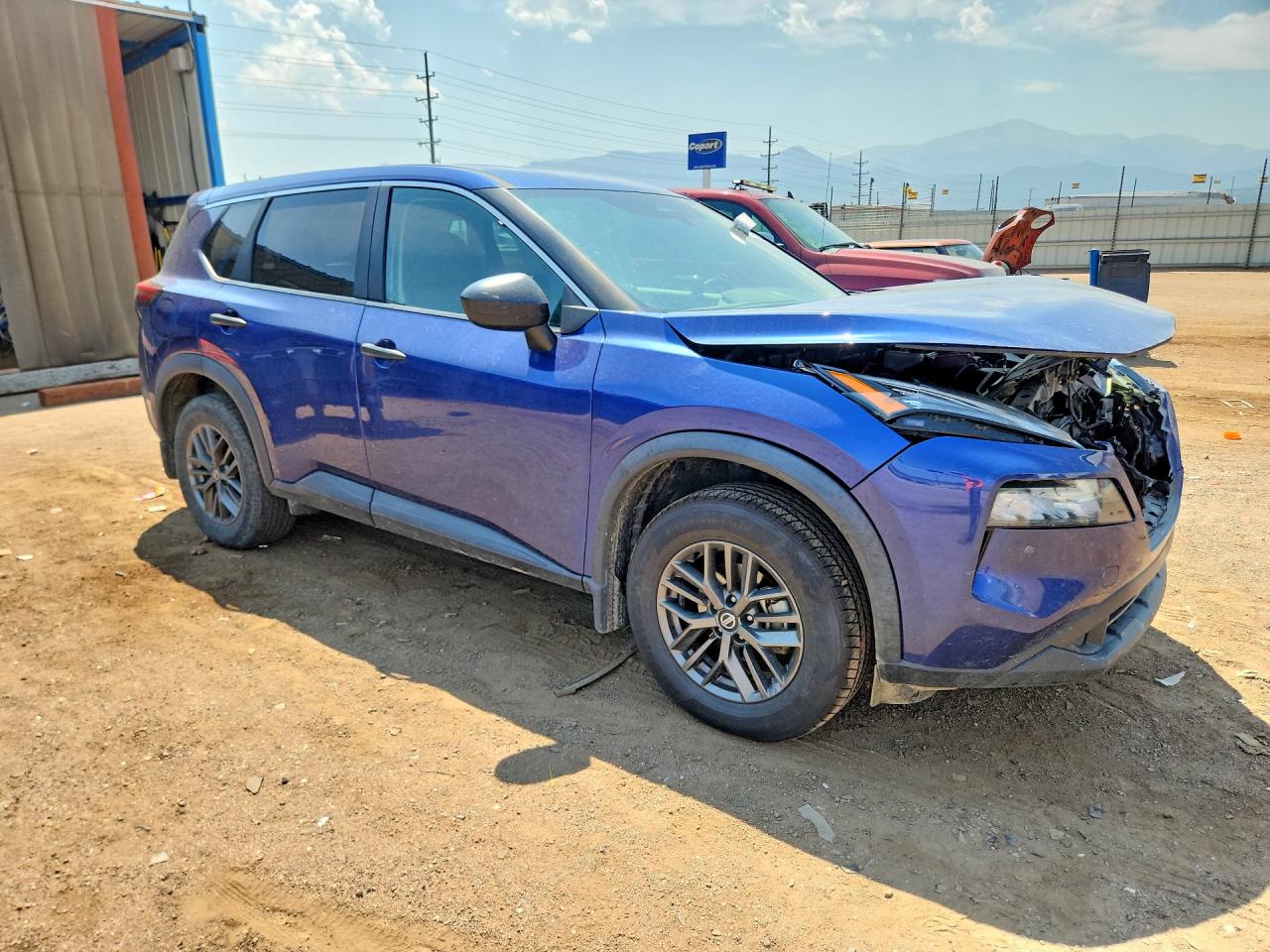 2021 Nissan Rogue S Синий vin: 5N1AT3AA4MC746987