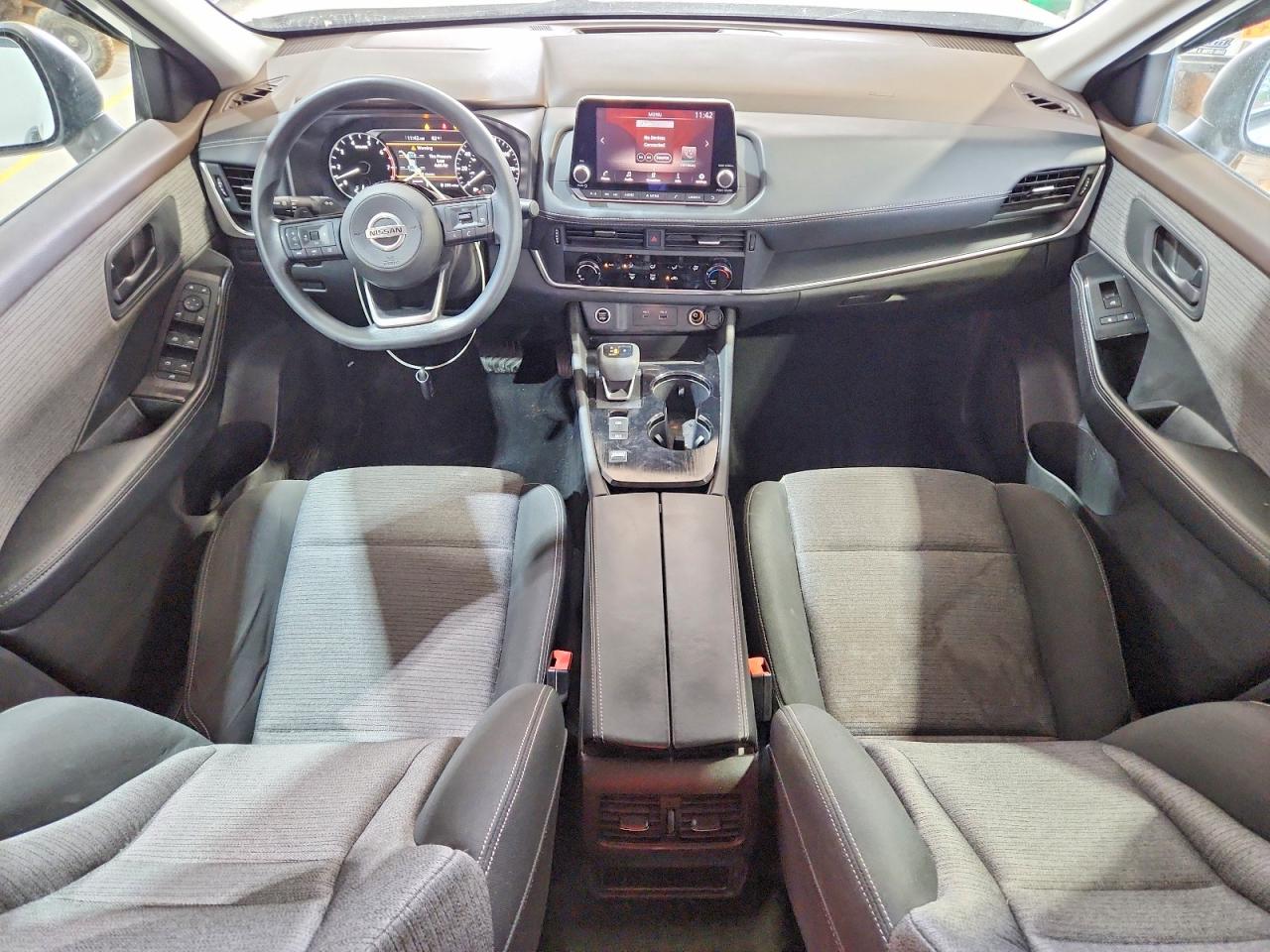 2021 Nissan Rogue S White vin: 5N1AT3AA5MC724027