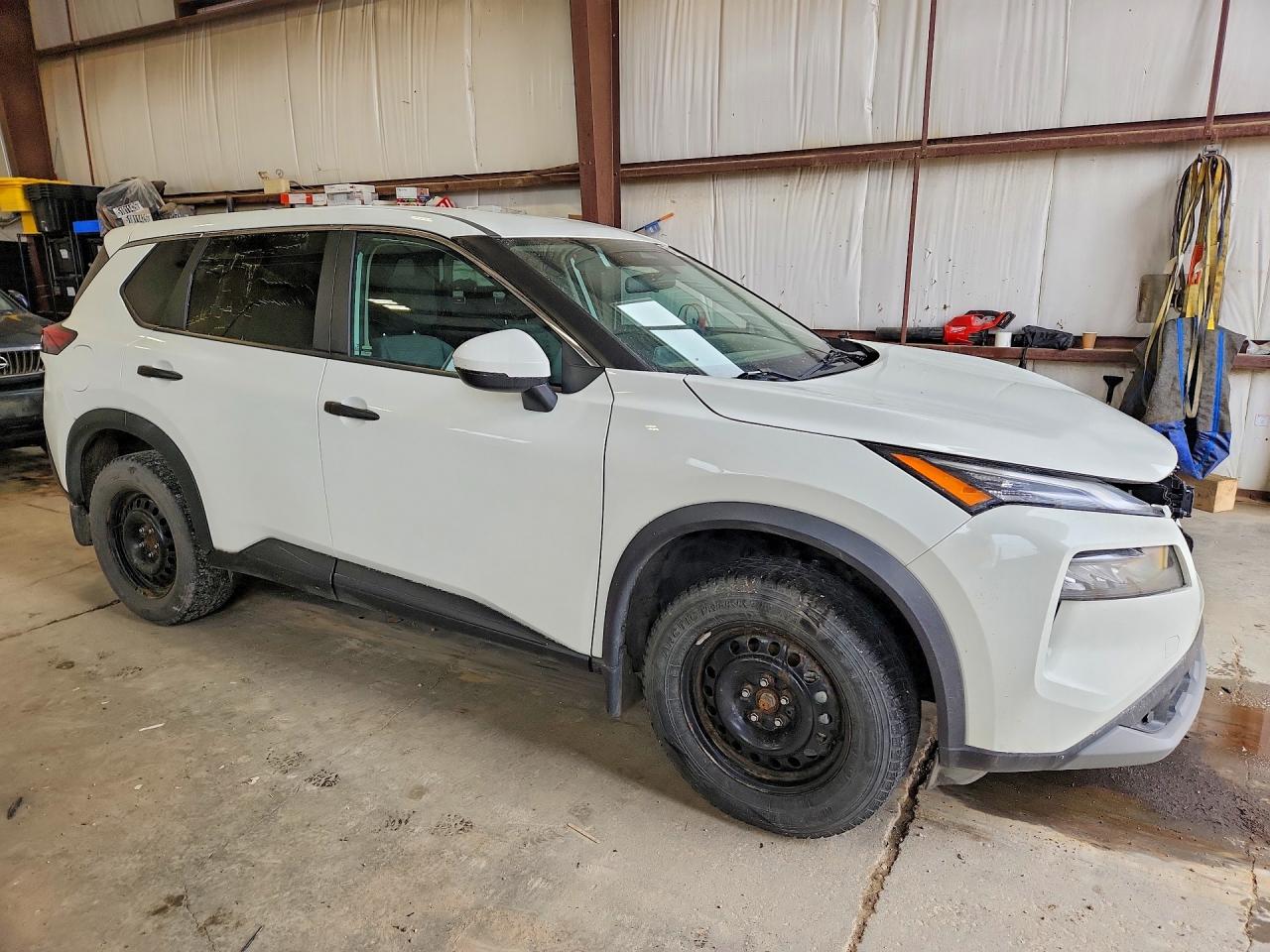 2022 Nissan Rogue S White vin: 5N1AT3AA6NC690925