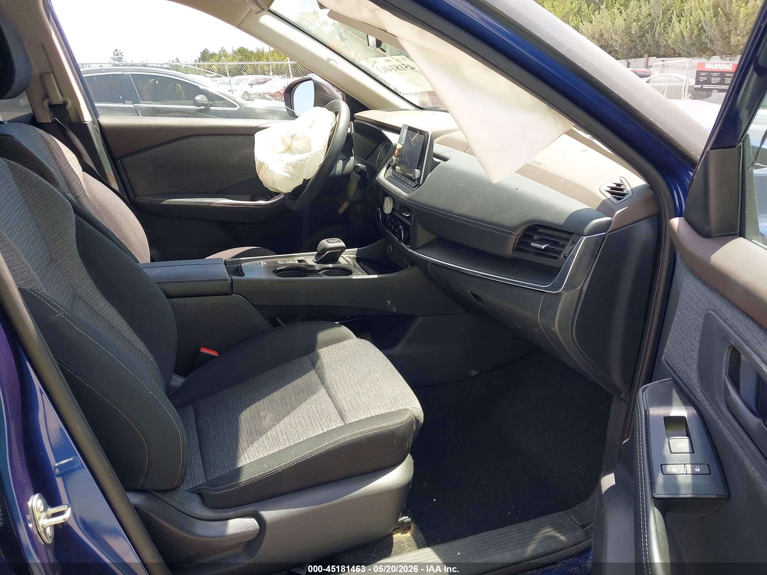 2021 Nissan Rogue S Fwd Синий vin: 5N1AT3AA8MC686227