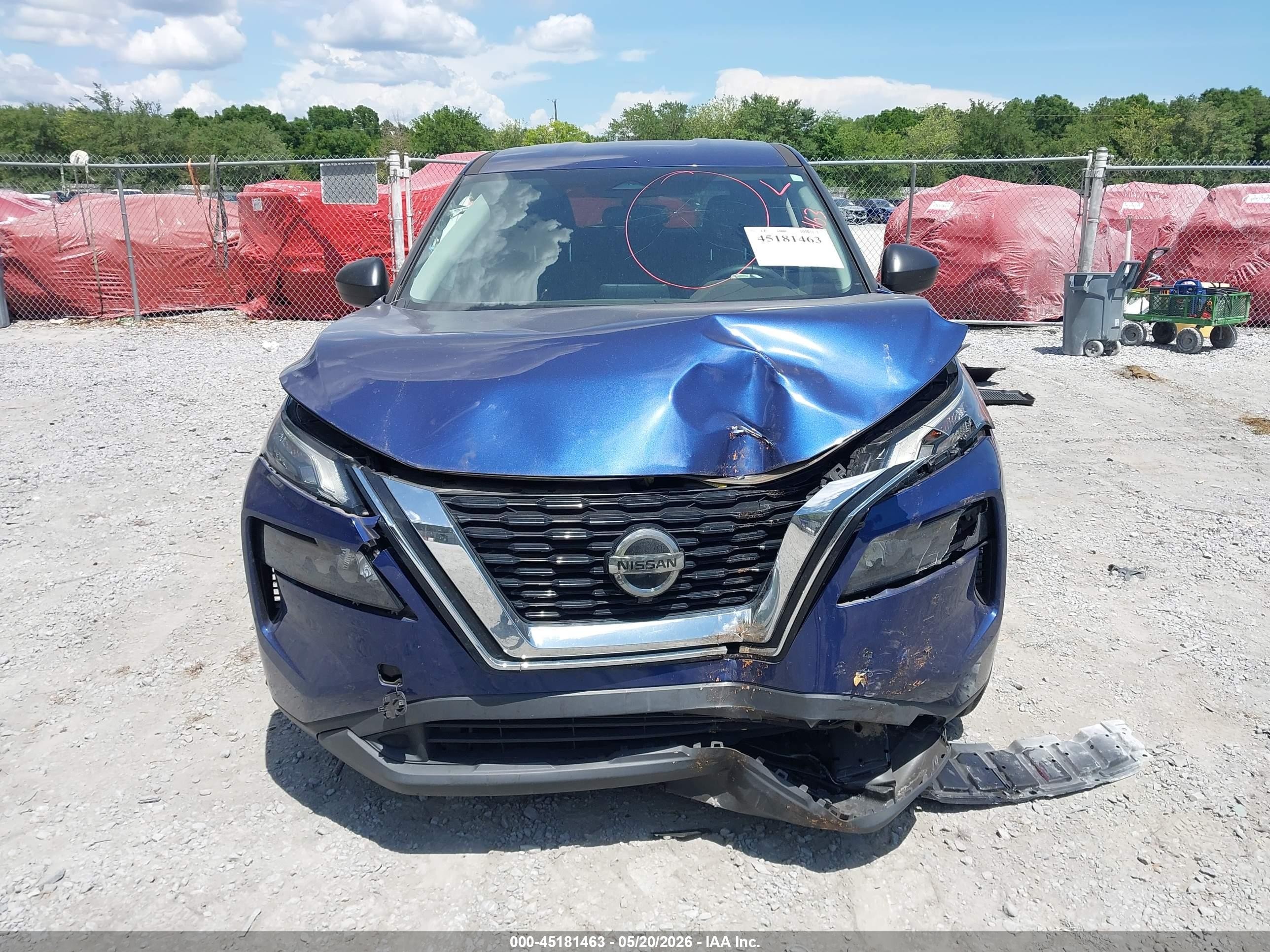 2021 Nissan Rogue S Fwd Синий vin: 5N1AT3AA8MC686227