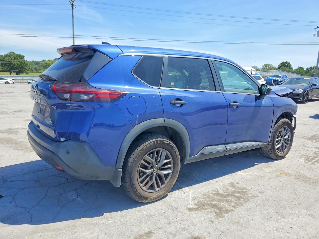 2021 Nissan Rogue S Blue vin: 5N1AT3AB0MC711534