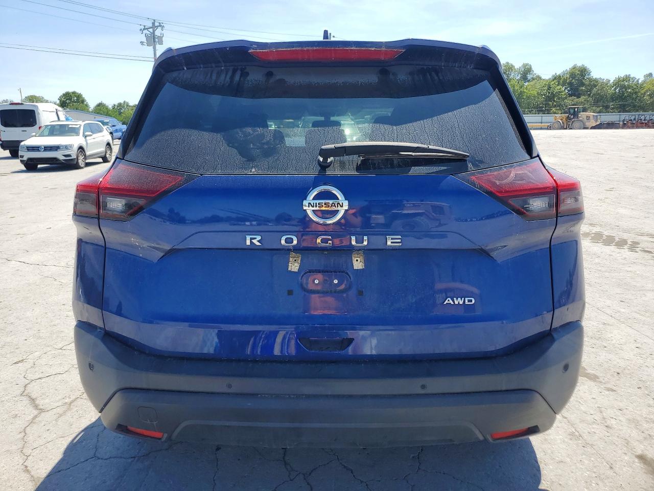 2021 Nissan Rogue S Blue vin: 5N1AT3AB0MC711534