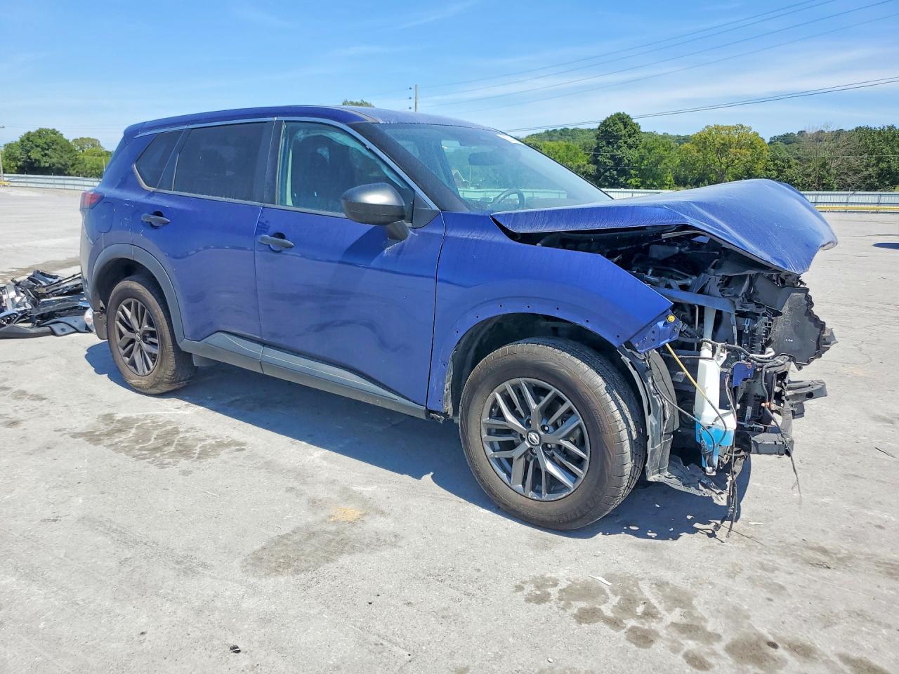 2021 Nissan Rogue S Blue vin: 5N1AT3AB0MC711534