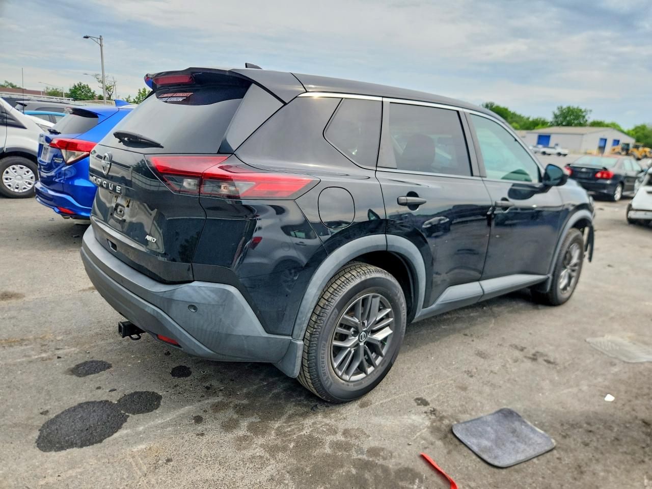 2021 Nissan Rogue S Black vin: 5N1AT3AB1MC696851