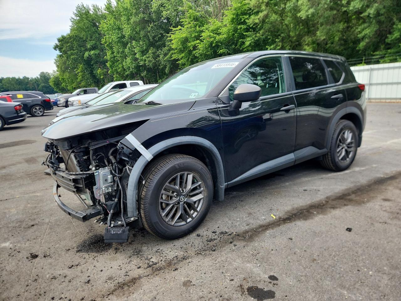 2021 Nissan Rogue S Black vin: 5N1AT3AB1MC696851