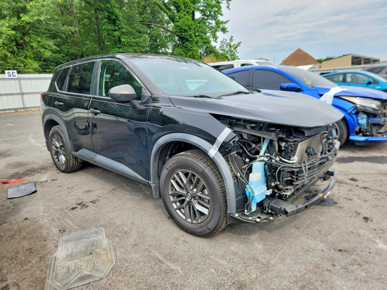 2021 Nissan Rogue S Black vin: 5N1AT3AB1MC696851
