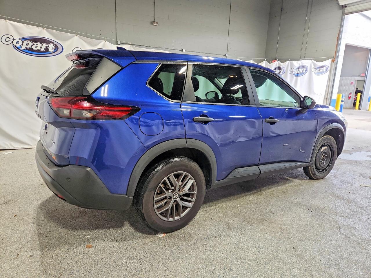 2021 Nissan Rogue S Blue vin: 5N1AT3AB1MC796576