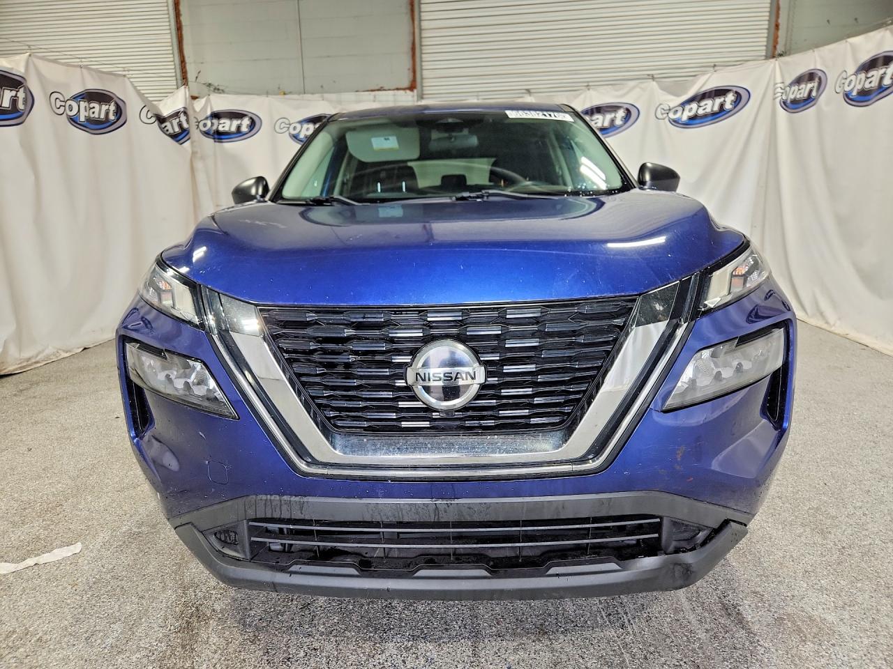 2021 Nissan Rogue S Blue vin: 5N1AT3AB1MC796576