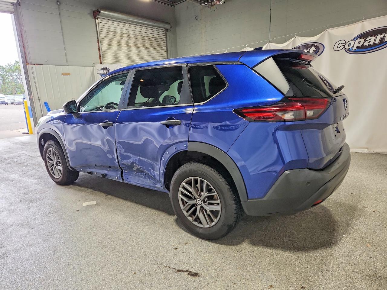 2021 Nissan Rogue S Blue vin: 5N1AT3AB1MC796576