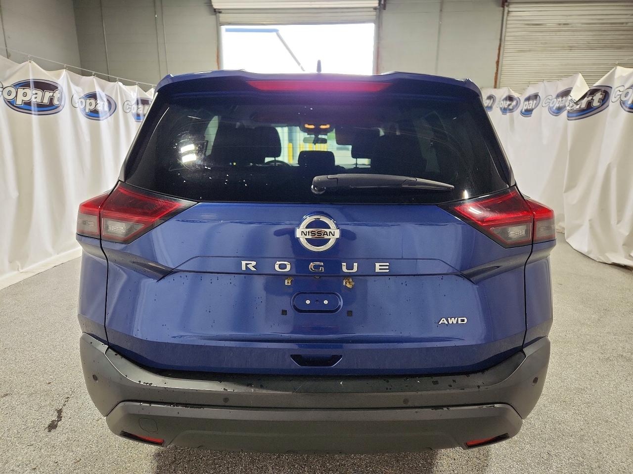 2021 Nissan Rogue S Blue vin: 5N1AT3AB1MC796576