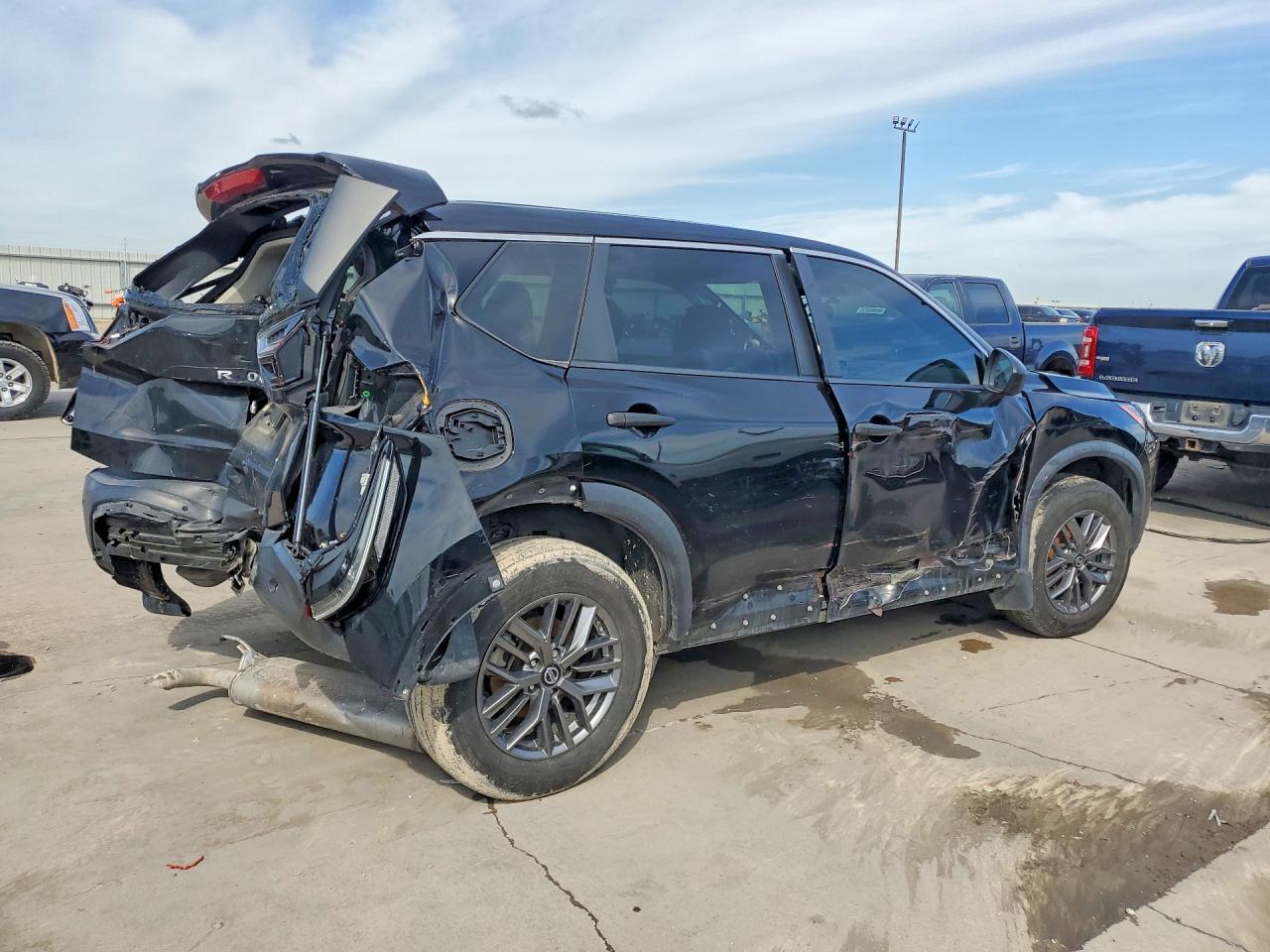 2021 Nissan Rogue S Black vin: 5N1AT3AB3MC807674