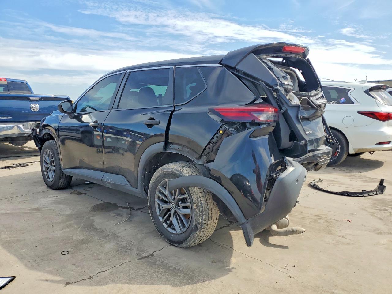 2021 Nissan Rogue S Black vin: 5N1AT3AB3MC807674