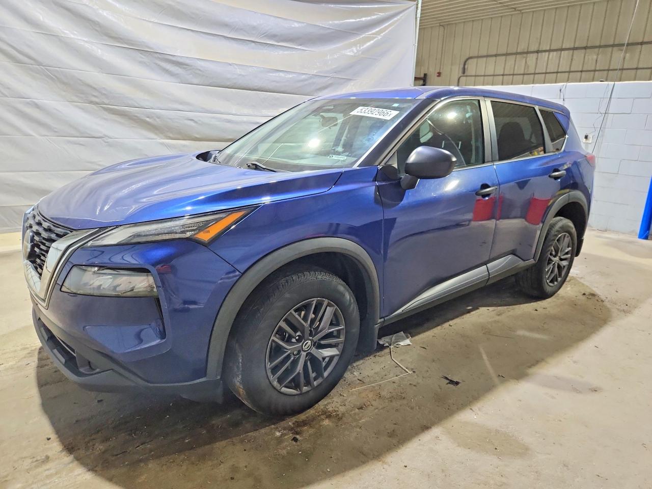 2021 Nissan Rogue S Blue vin: 5N1AT3AB4MC689540
