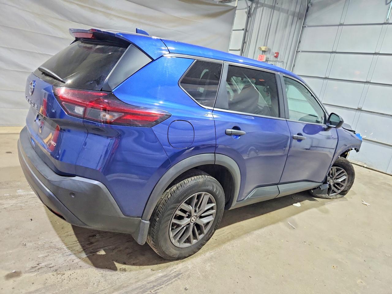 2021 Nissan Rogue S Blue vin: 5N1AT3AB4MC689540
