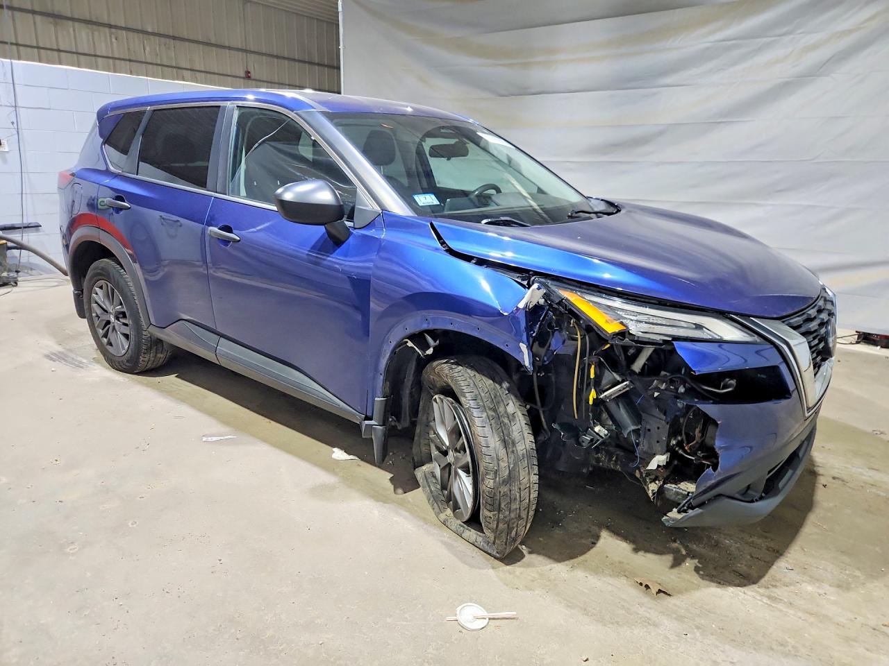 2021 Nissan Rogue S Blue vin: 5N1AT3AB4MC689540