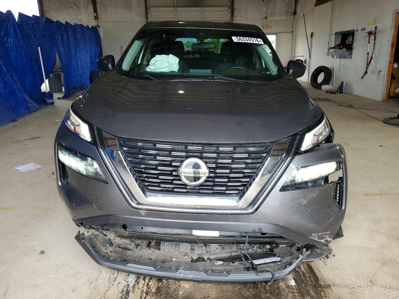 2021 Nissan Rogue S Gray vin: 5N1AT3AB7MC841150