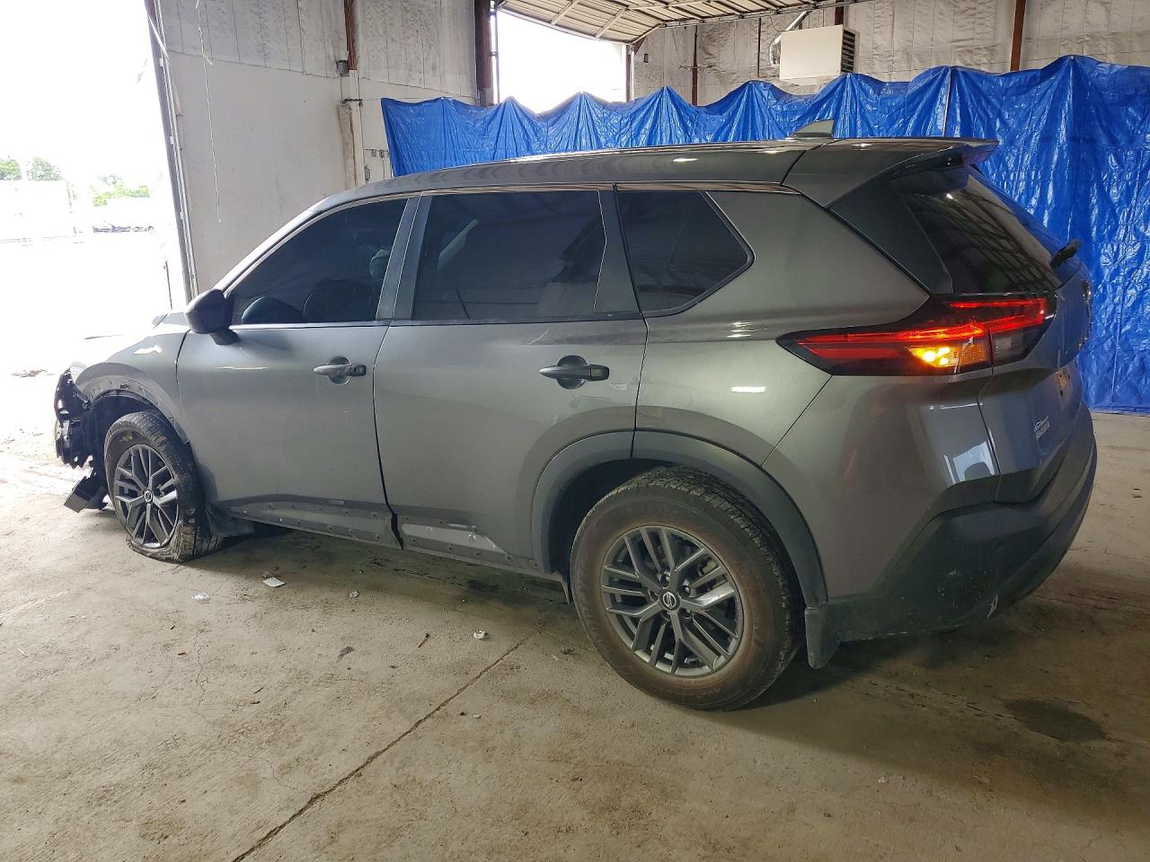 2021 Nissan Rogue S Gray vin: 5N1AT3AB7MC841150