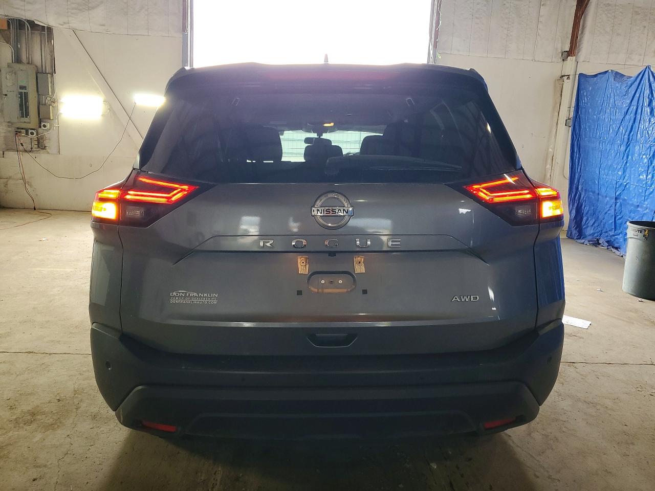 2021 Nissan Rogue S Gray vin: 5N1AT3AB7MC841150