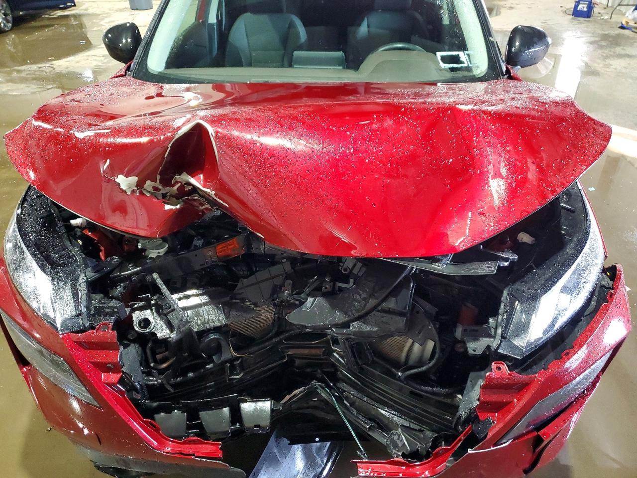 2021 Nissan Rogue S Бордовый vin: 5N1AT3AB9MC798849