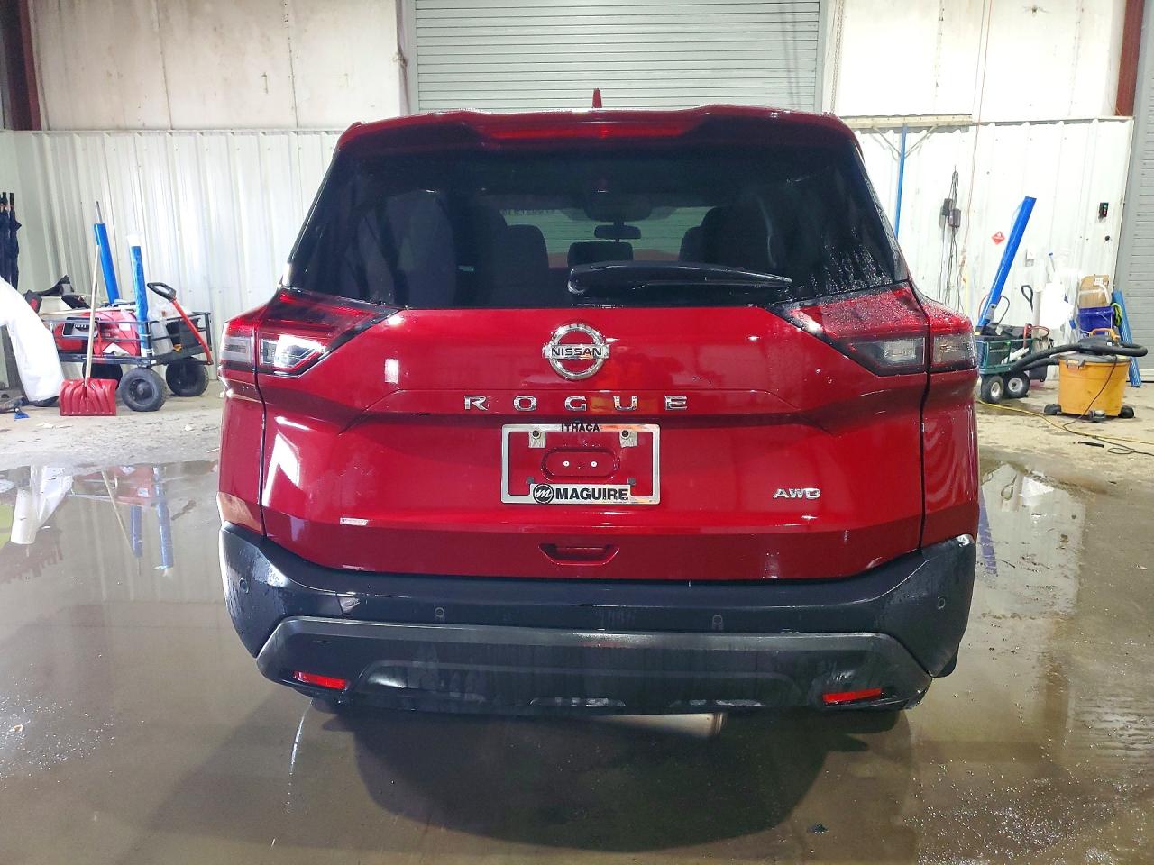 2021 Nissan Rogue S Бордовый vin: 5N1AT3AB9MC798849