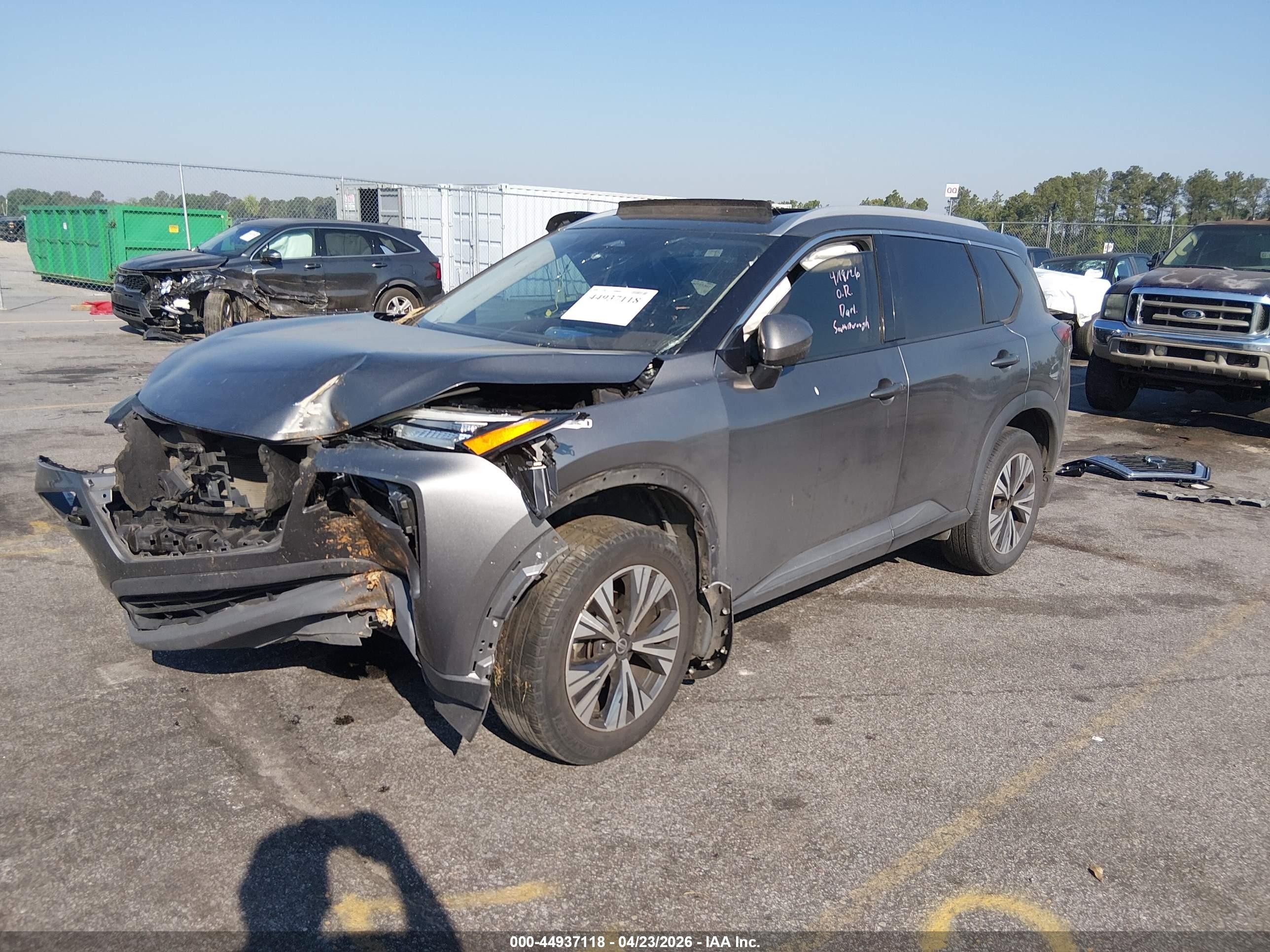 2021 Nissan Rogue Sv Fwd Серый vin: 5N1AT3BA0MC714049