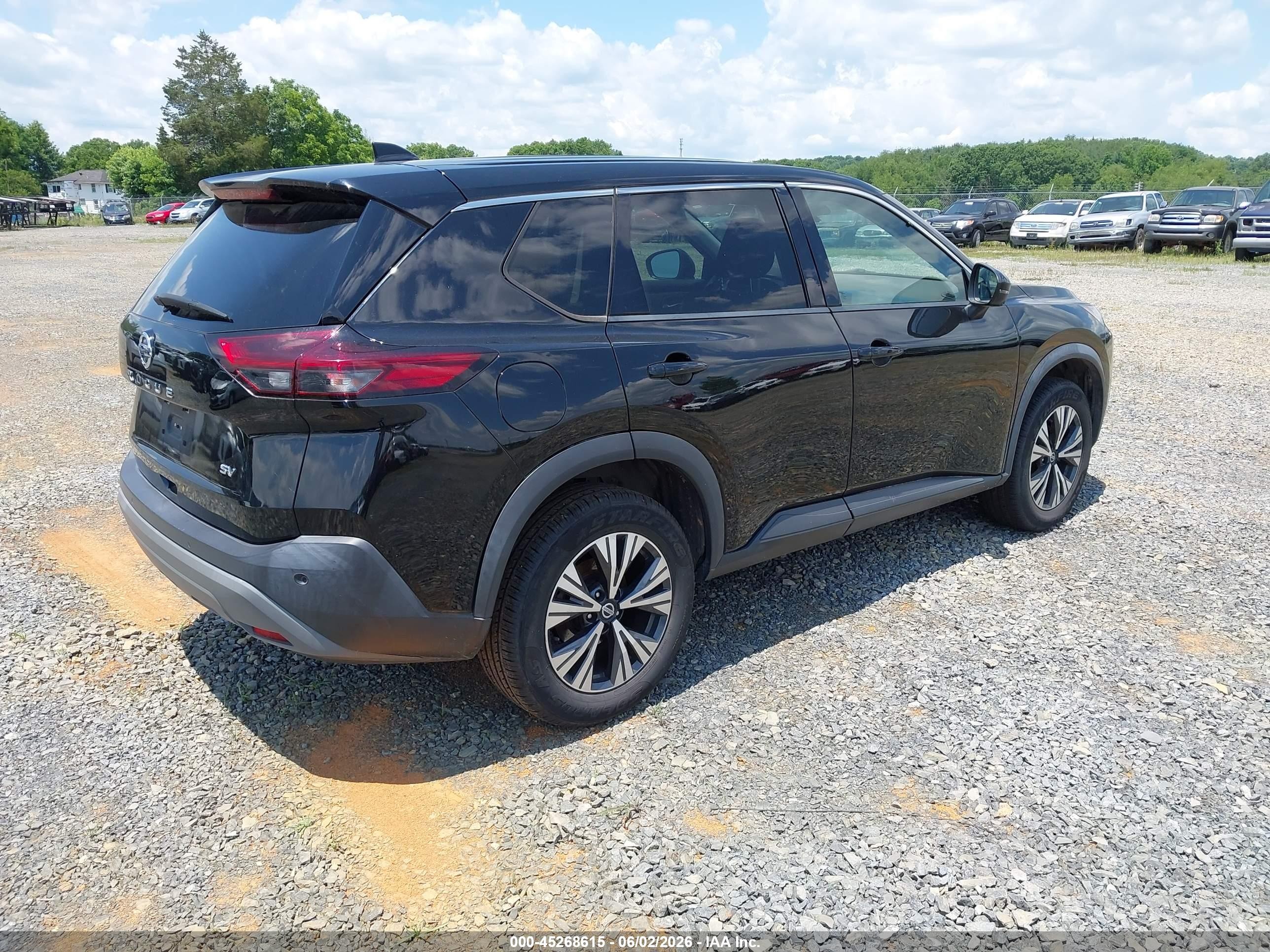2021 Nissan Rogue Sv Fwd Black vin: 5N1AT3BA1MC733922