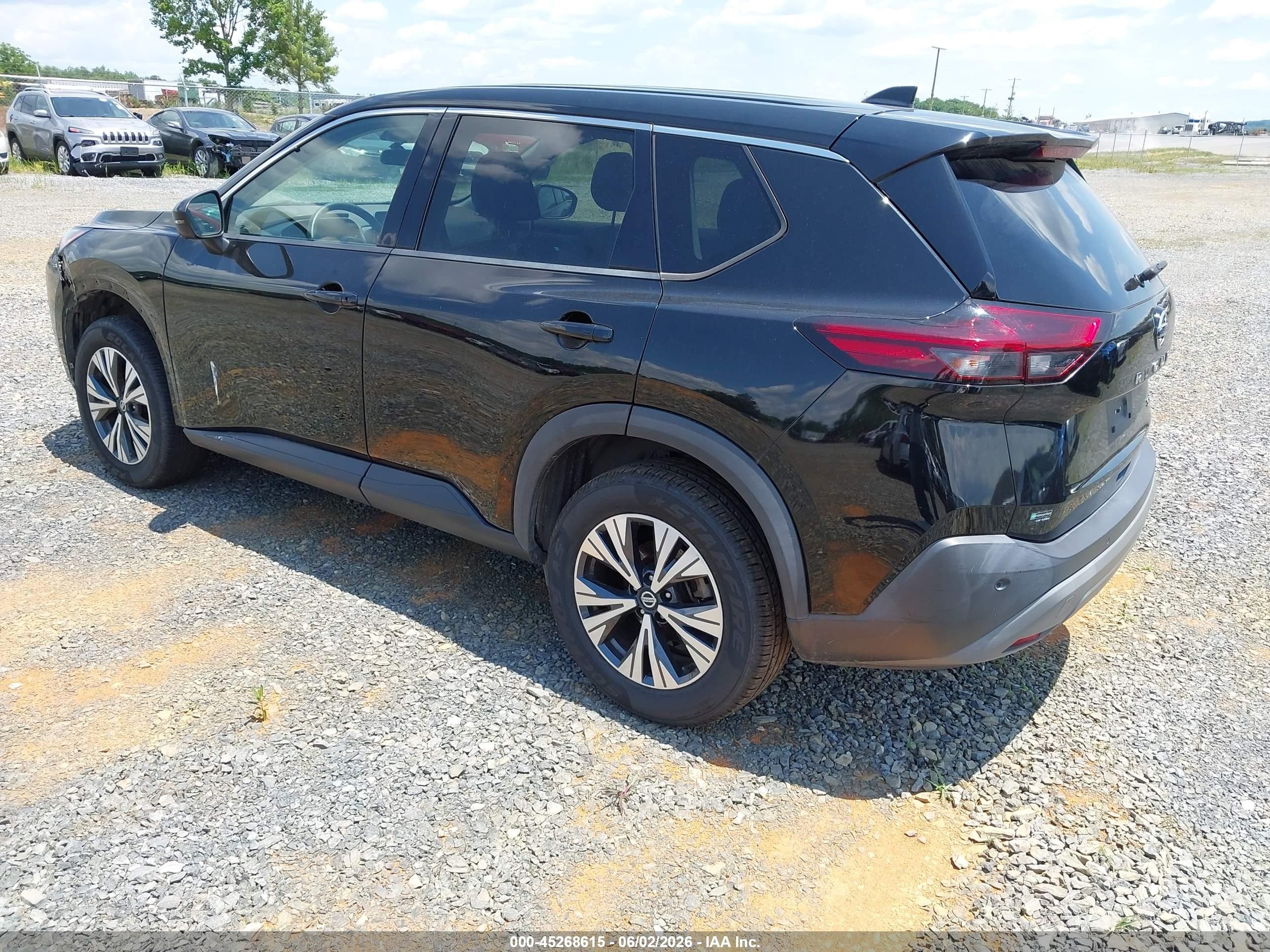 2021 Nissan Rogue Sv Fwd Black vin: 5N1AT3BA1MC733922