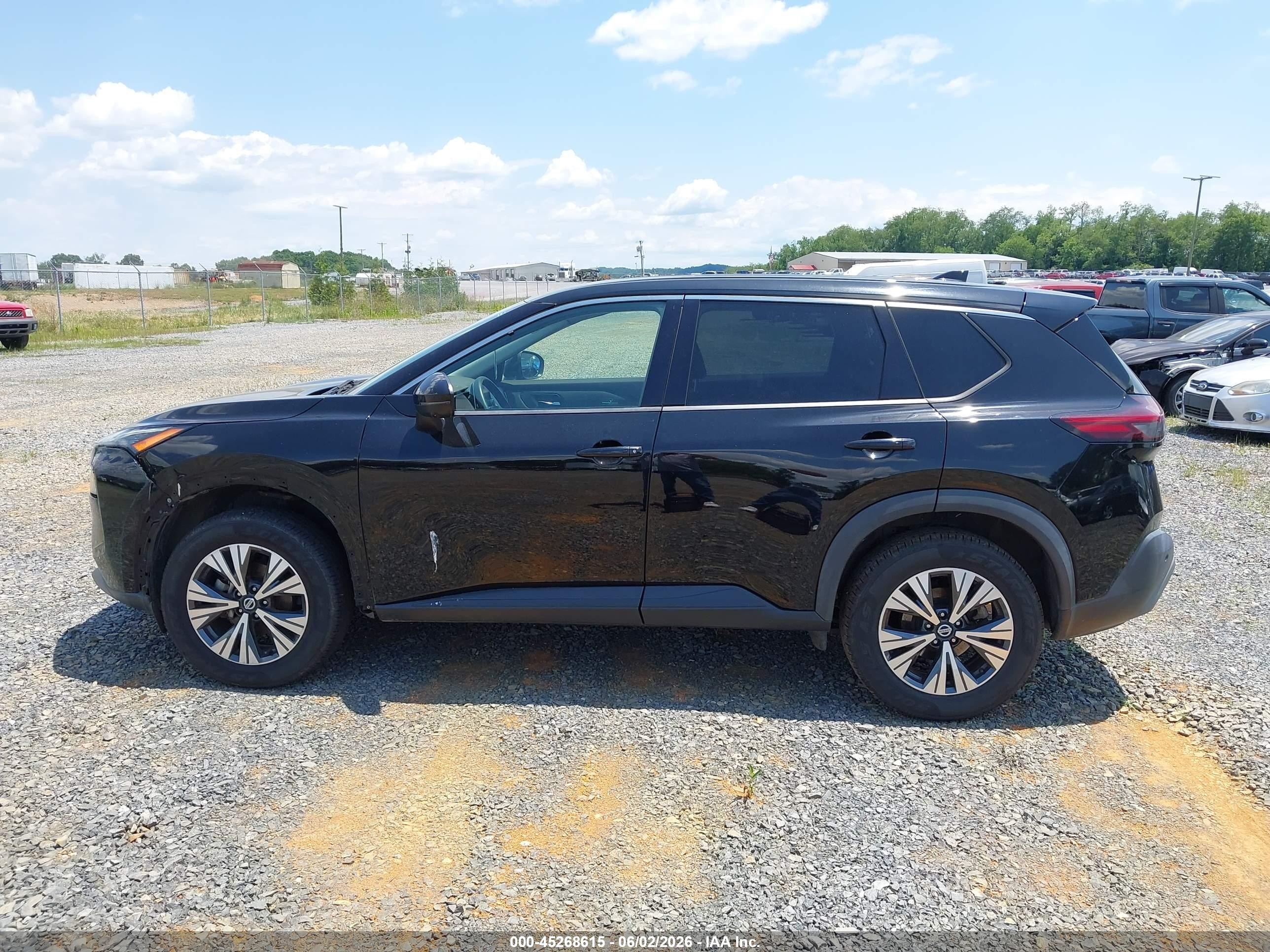 2021 Nissan Rogue Sv Fwd Black vin: 5N1AT3BA1MC733922