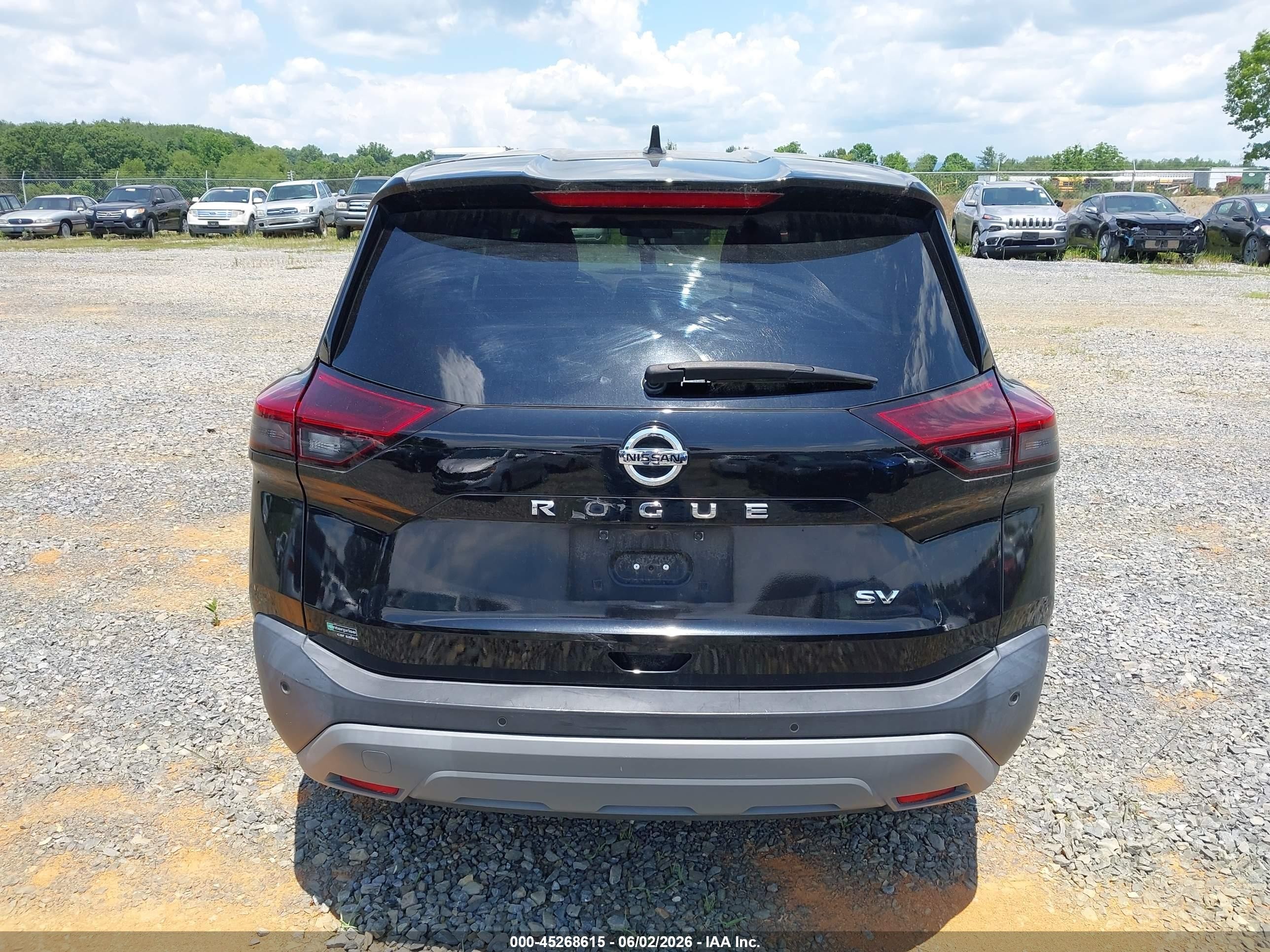 2021 Nissan Rogue Sv Fwd Black vin: 5N1AT3BA1MC733922