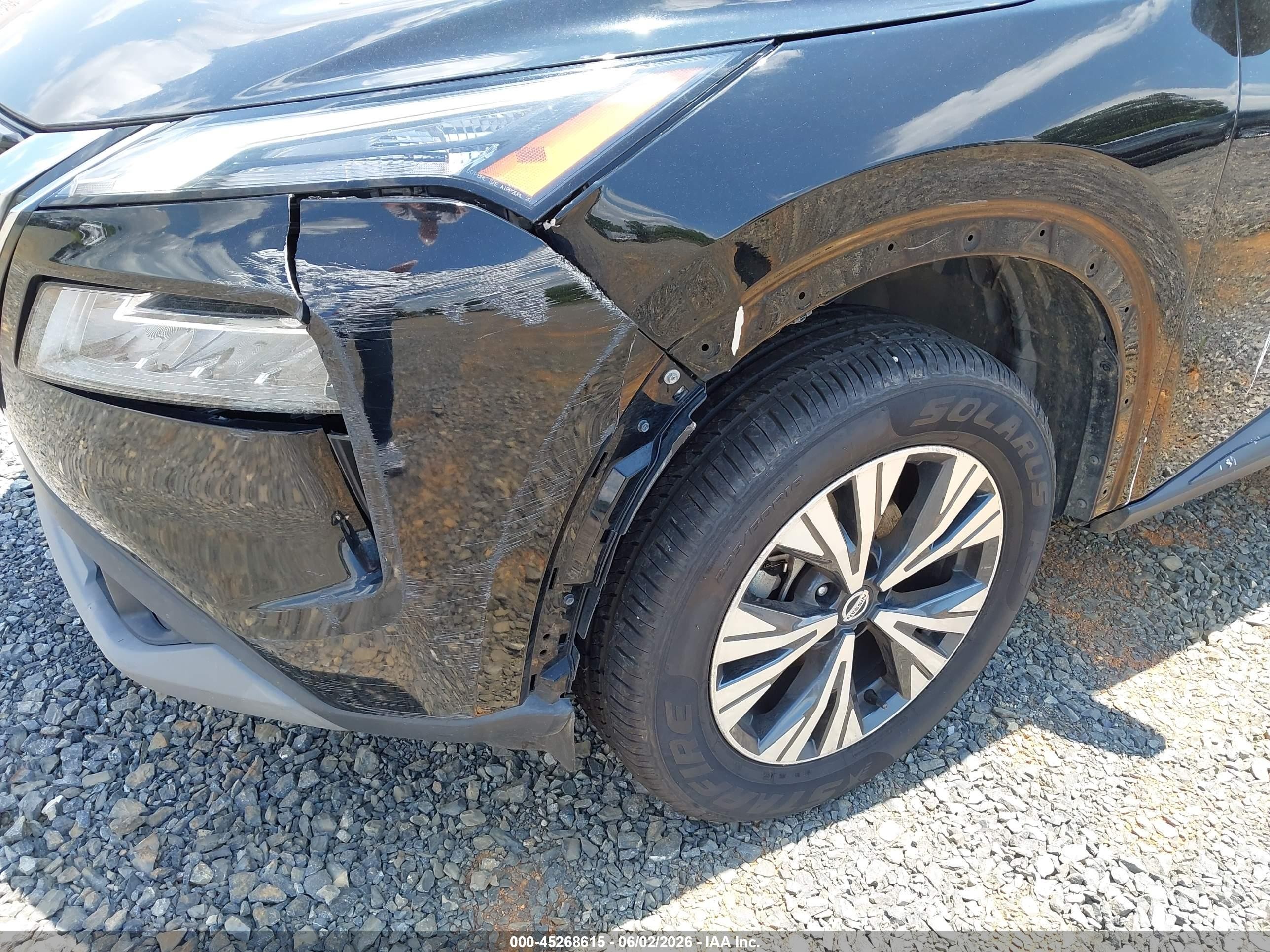 2021 Nissan Rogue Sv Fwd Black vin: 5N1AT3BA1MC733922