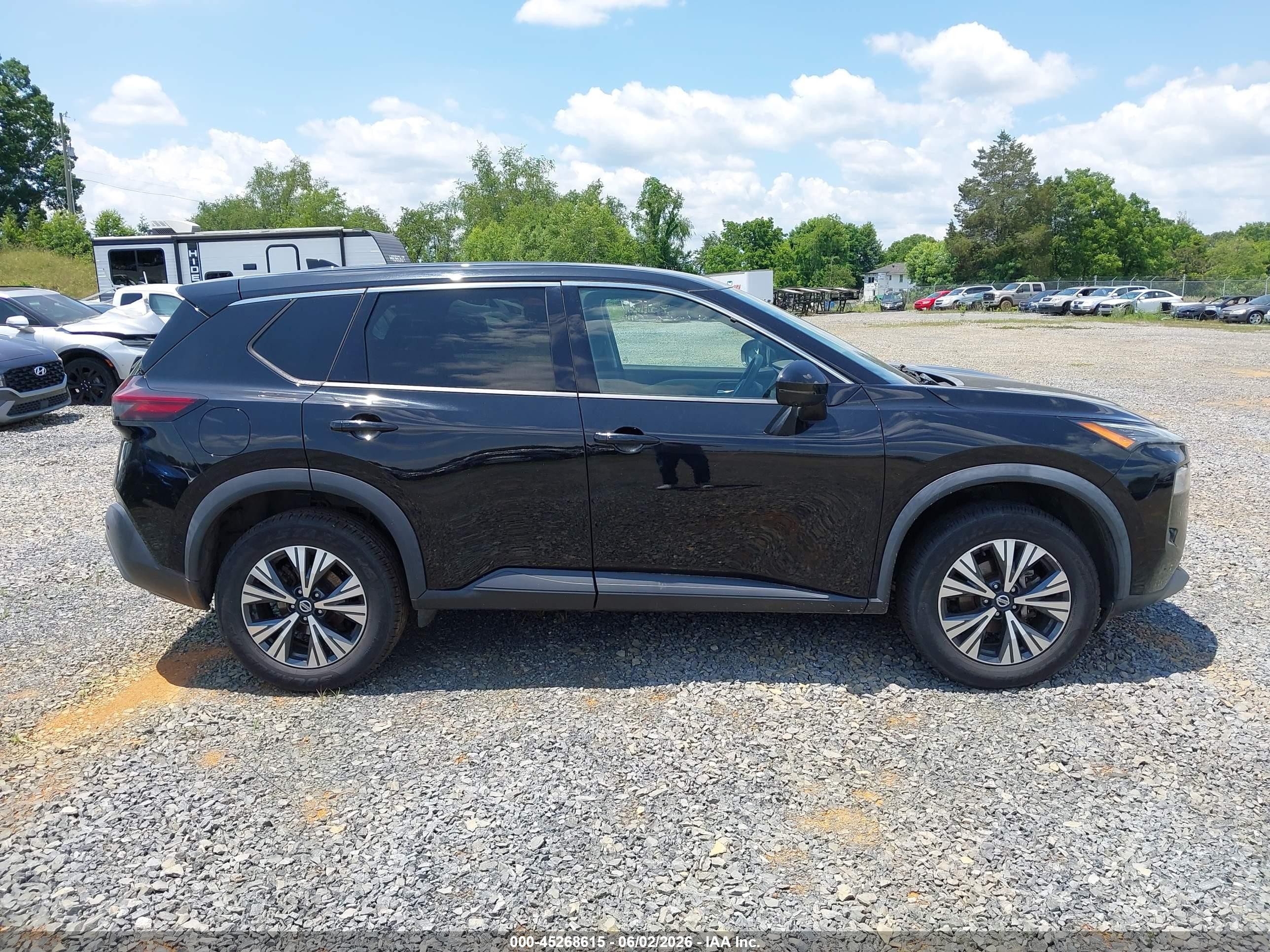 2021 Nissan Rogue Sv Fwd Black vin: 5N1AT3BA1MC733922