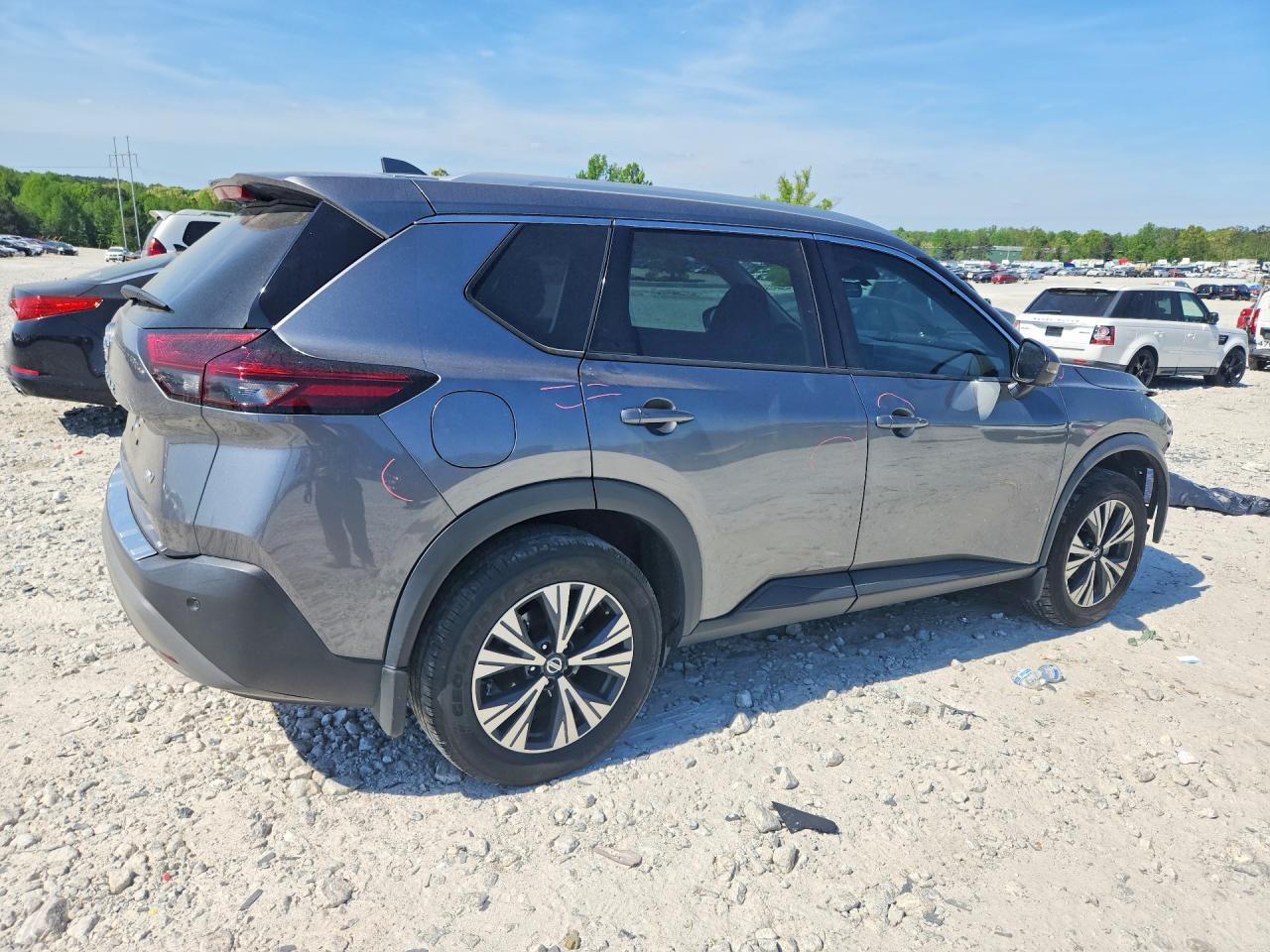 2021 Nissan Rogue Sv Gray vin: 5N1AT3BA4MC717486