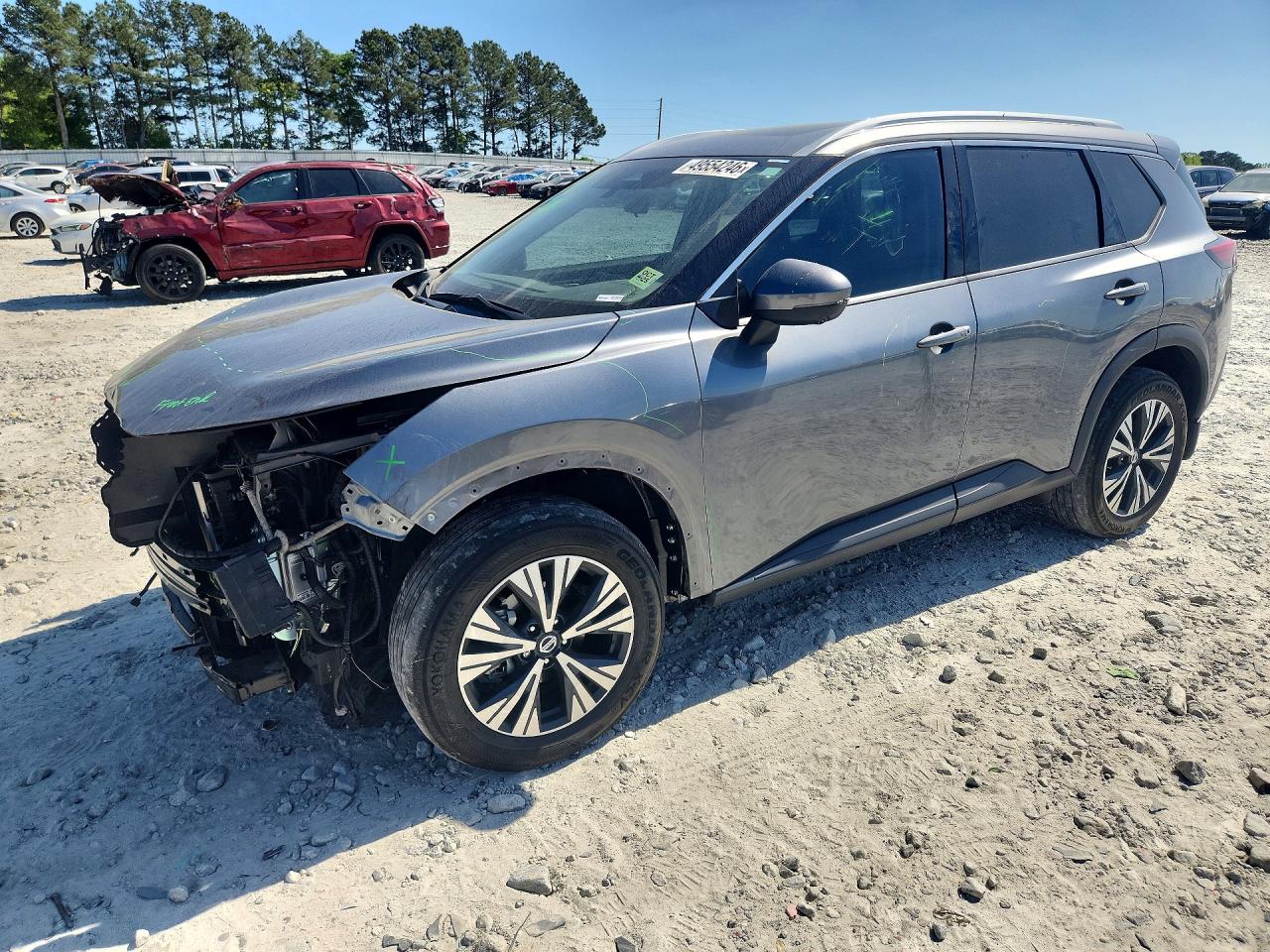 2021 Nissan Rogue Sv Gray vin: 5N1AT3BA4MC717486