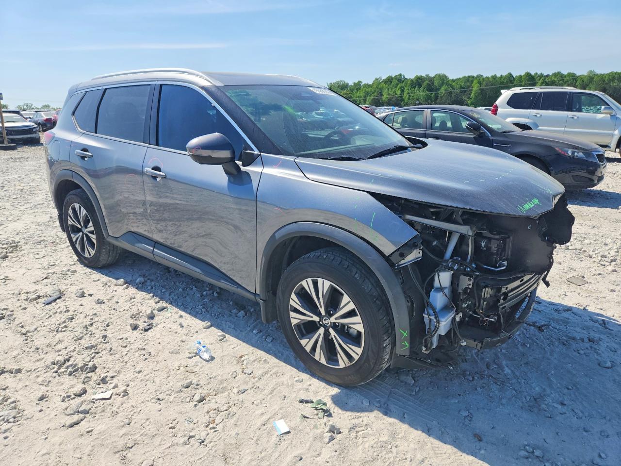 2021 Nissan Rogue Sv Gray vin: 5N1AT3BA4MC717486