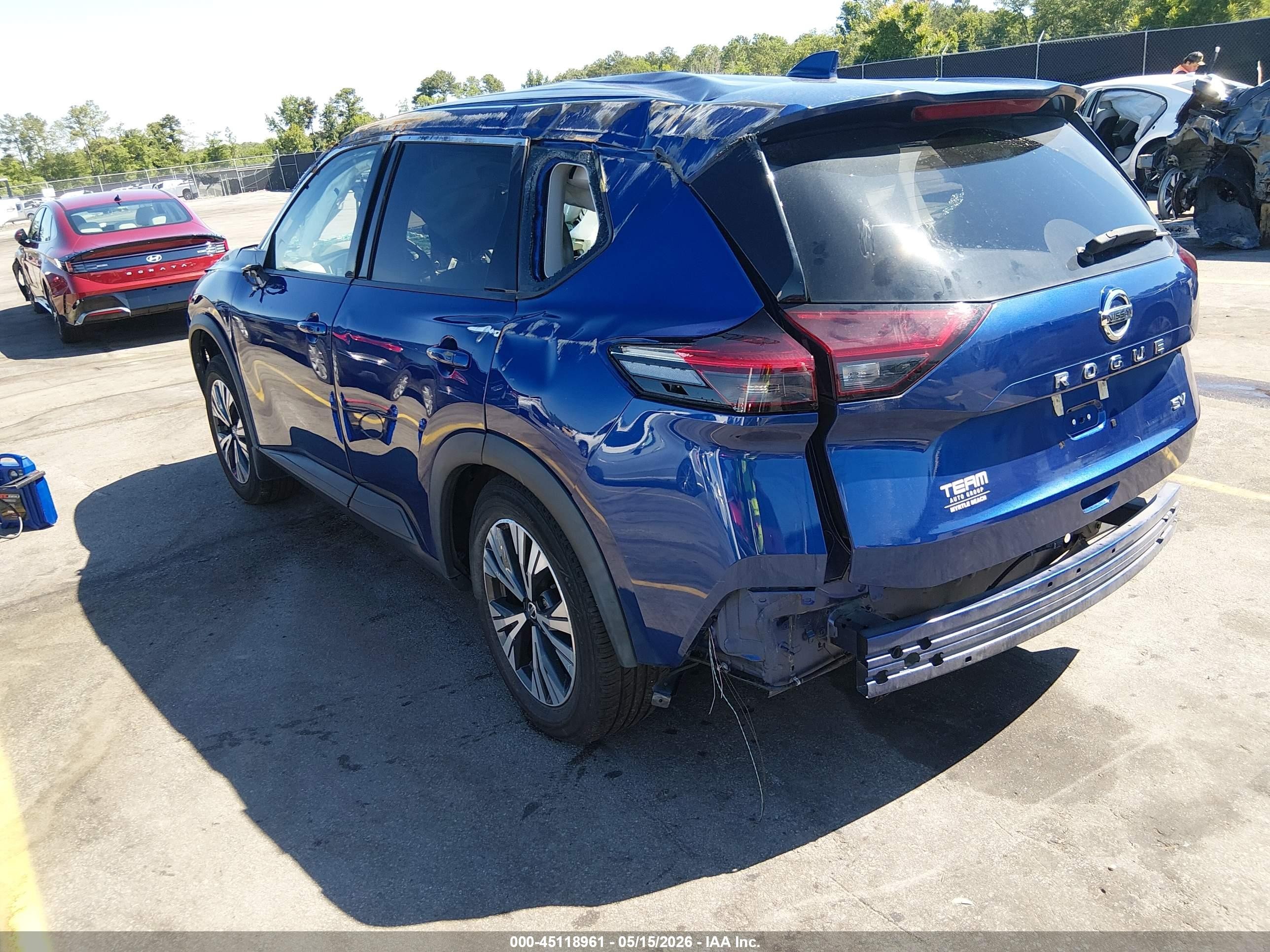 2021 Nissan Rogue Sv Fwd Blue vin: 5N1AT3BA4MC814719