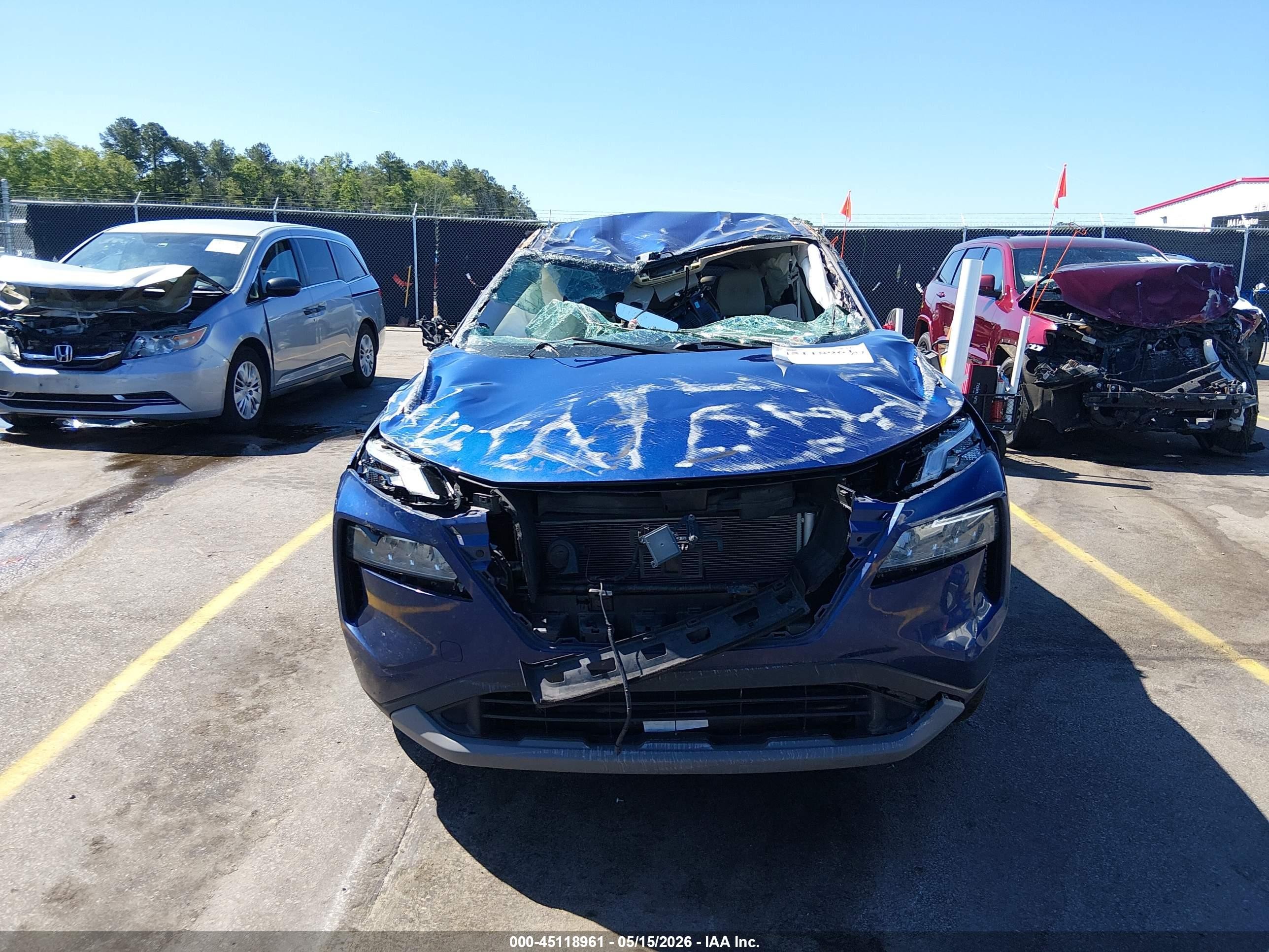 2021 Nissan Rogue Sv Fwd Blue vin: 5N1AT3BA4MC814719
