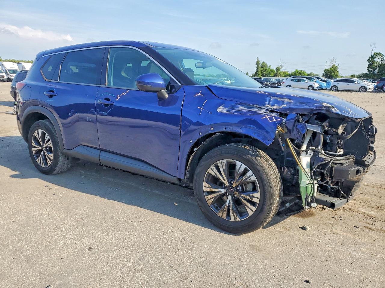 2021 Nissan Rogue Sv Blue vin: 5N1AT3BA5MC719358