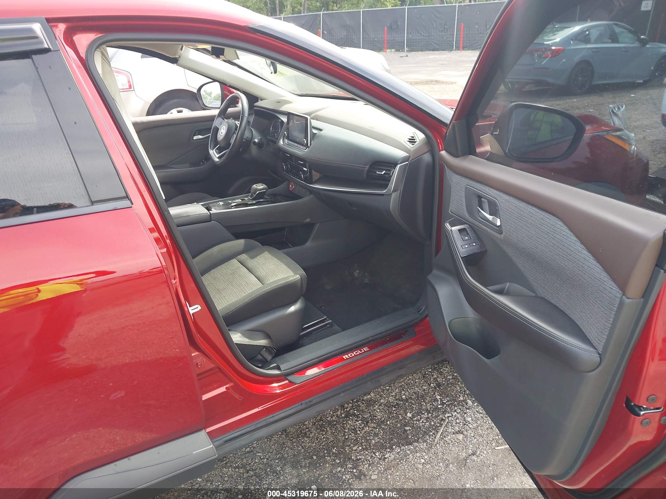 2021 Nissan Rogue Sv Fwd Red vin: 5N1AT3BA5MC807326