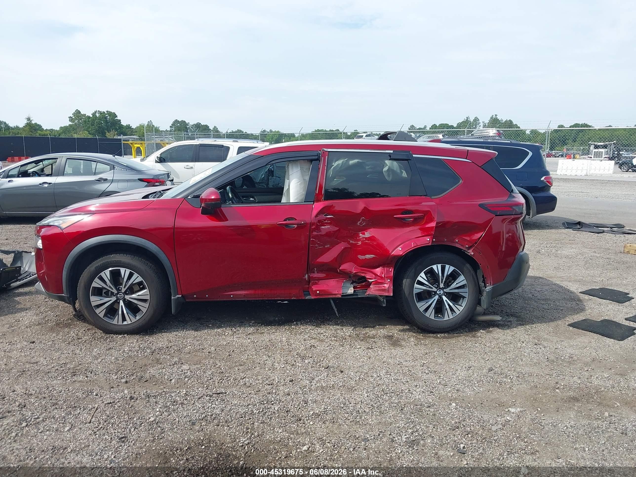 2021 Nissan Rogue Sv Fwd Red vin: 5N1AT3BA5MC807326