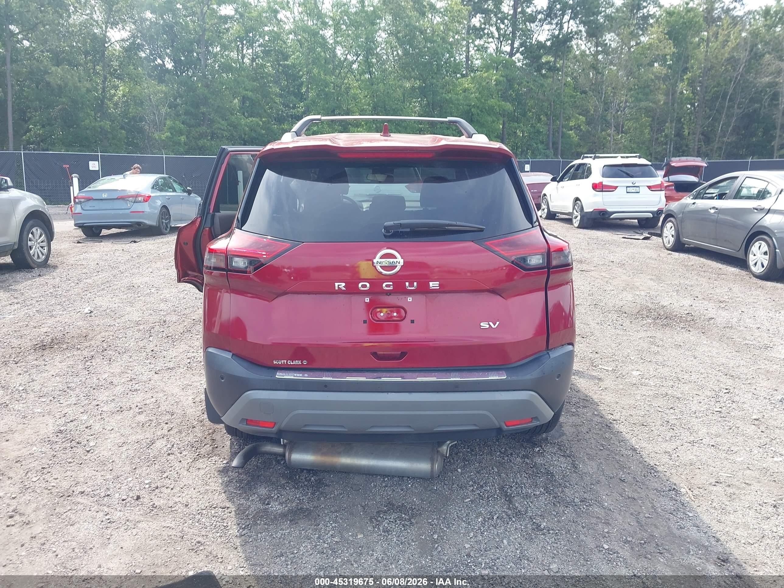 2021 Nissan Rogue Sv Fwd Red vin: 5N1AT3BA5MC807326