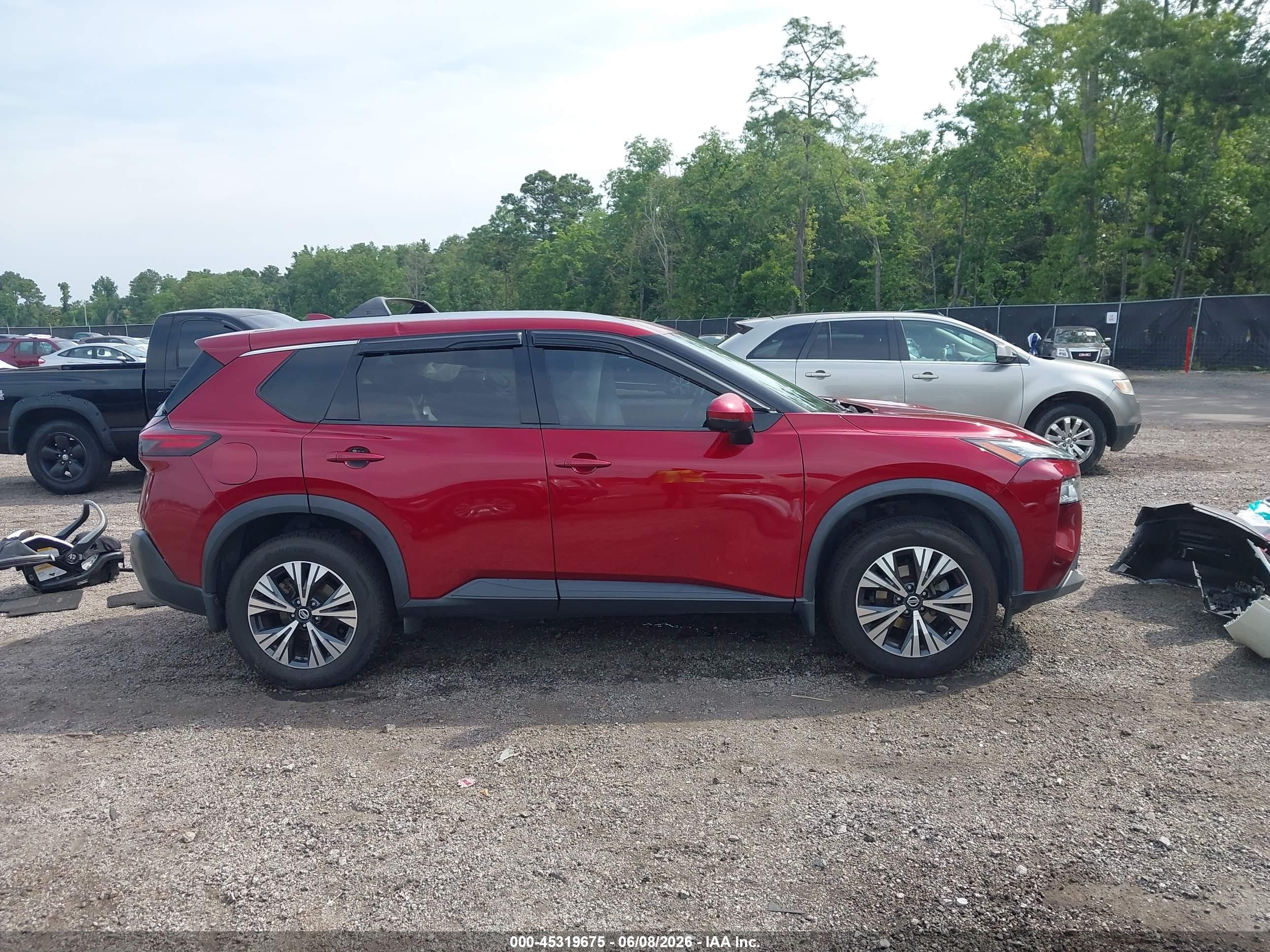 2021 Nissan Rogue Sv Fwd Red vin: 5N1AT3BA5MC807326