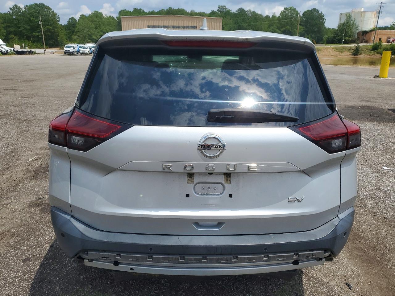 2021 Nissan Rogue Sv Silver vin: 5N1AT3BA6MC737562