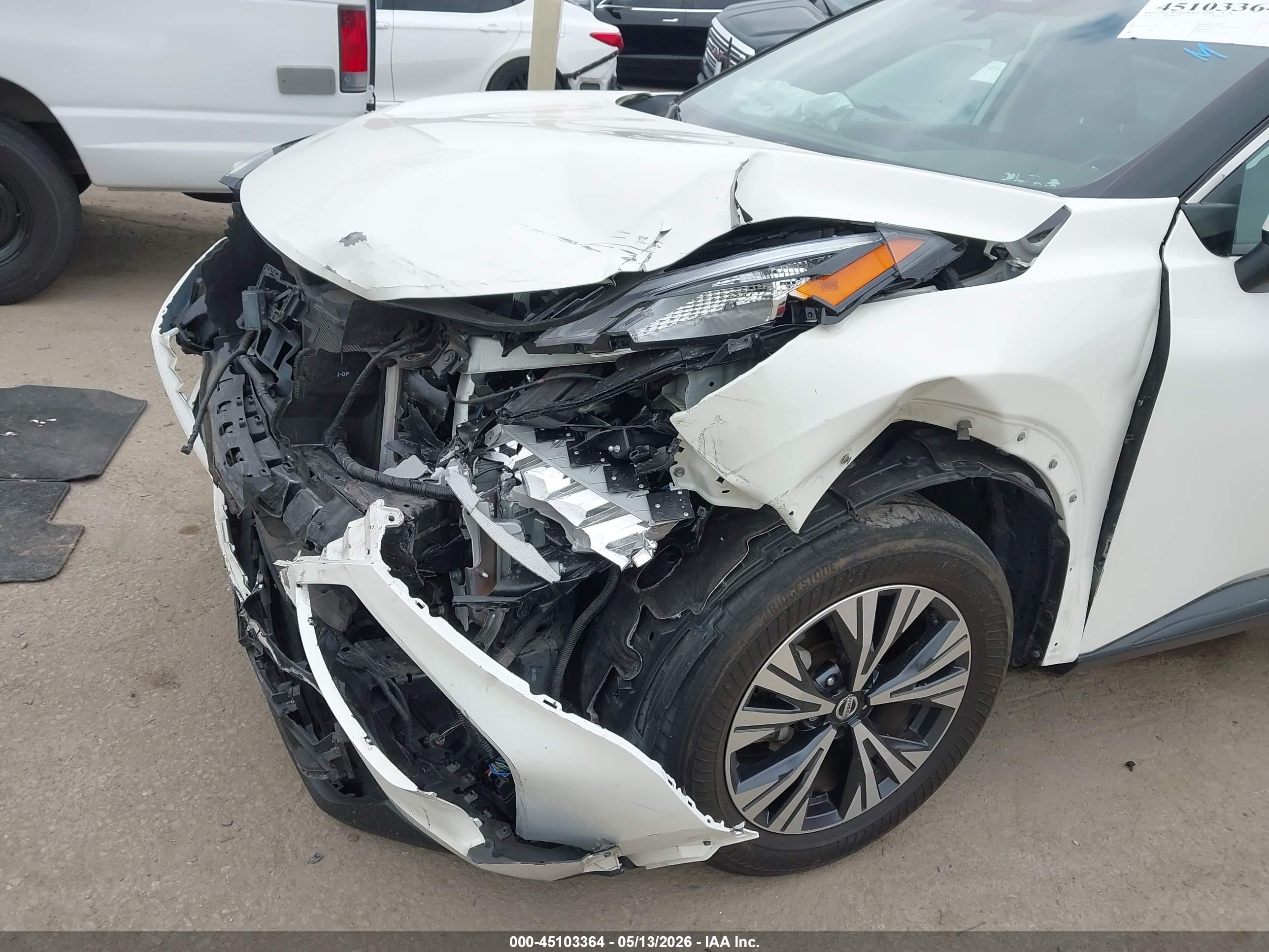 2021 Nissan Rogue Sv Fwd Белый vin: 5N1AT3BA6MC817251